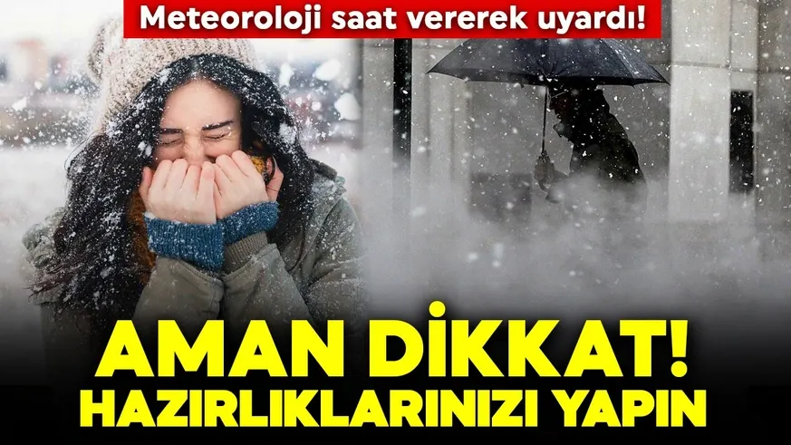 Hava Aniden Soğuyacak! Kimi sarı, kimi turuncu. Meteoroloji