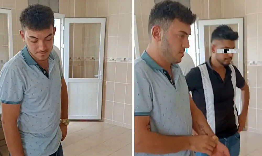Eşini öldürmekle suçlanan kocanın kendinden geçtiği görüntüleri ortaya çıktı