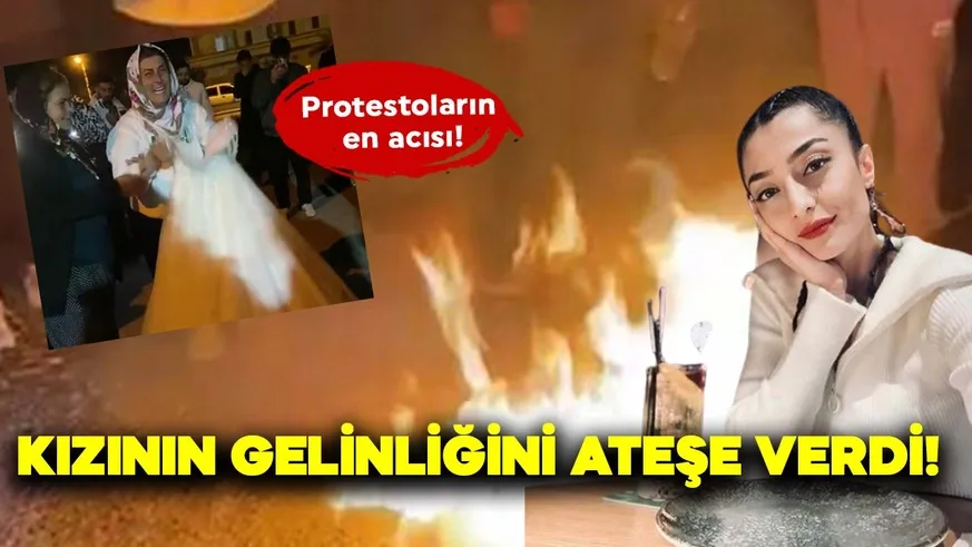 Öldürülen kızının gelinliğini ateşe verdi!