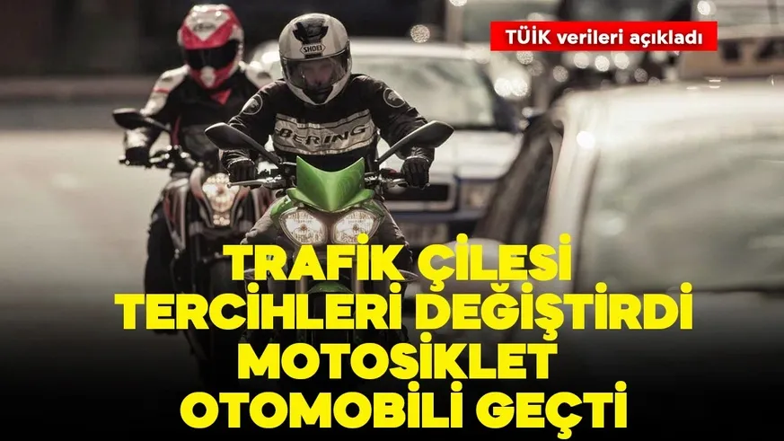 Motosiklet kullanımı arttı, otomobil geride kaldı