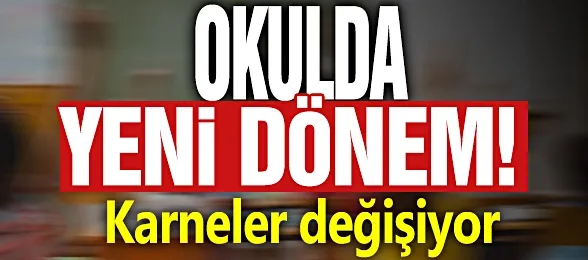 Yeni tasarımlı karneler dağıtılacak...