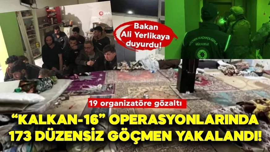 173 düzensiz göçmen yakalandı