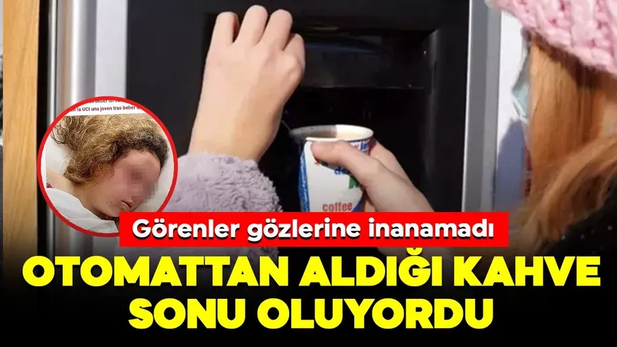 Otomattan aldığı kahve sonu oluyordu! 