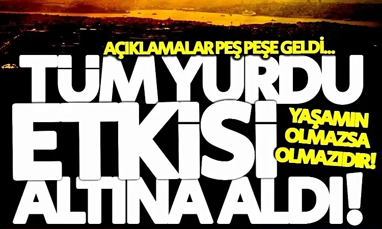 Çöl tozu tüm yurdu etkisi altına aldı!