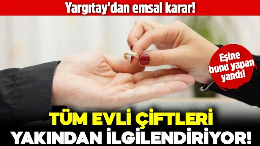 Tüm evli çiftleri yakından ilgilendiriyor! Eşine bunu yapan yandı!