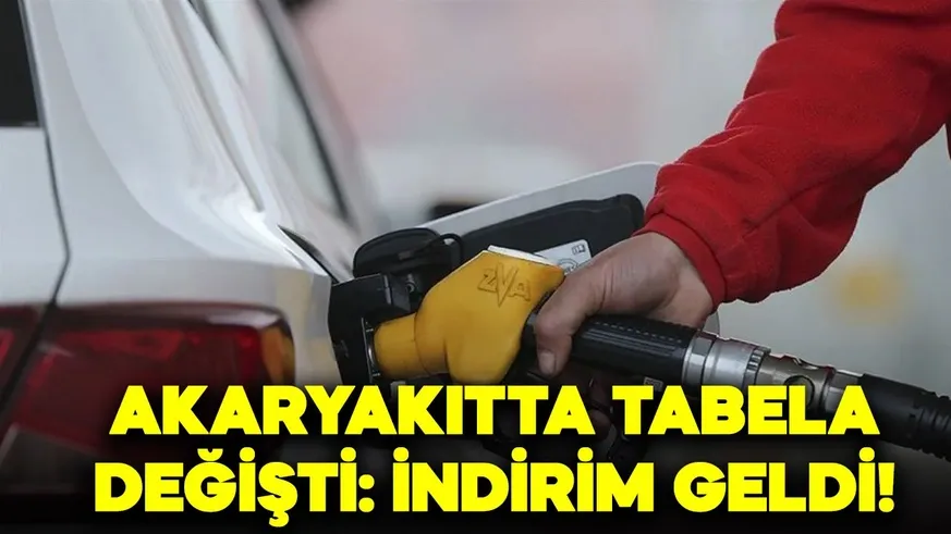 1,38 liralık düşüş akaryakıt tabelasına yansıdı…