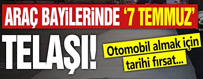 Otomobil almak için tarihi fırsat...