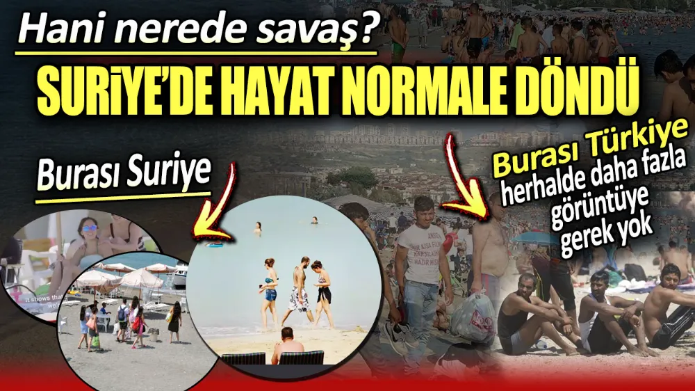 Suriyeli sığınmacılar sahilleri de işgal etti..
