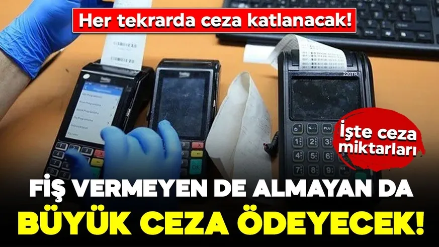 Fiş almayanlar da 5 bin lira ceza ödeyecek!