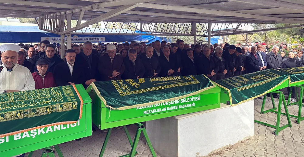 Otel faciasında ölen Adanalı Doğan ailesi yan yana toprağa verildi