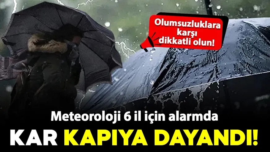 Sıcaklıklar ciddi oranda düşüyor: Kar kapıda