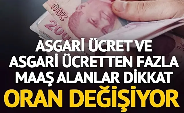 Asgari ücret ve asgari ücretten fazla maaş alanlar dikkat! Haciz oranı değişiyor