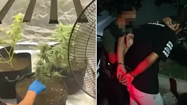 Evine kurduğu özel sistemle uyuşturucu üretirken yakalandı
