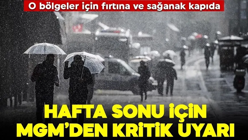  Sağanak ve fırtına 3 bölgeyi vuracak...