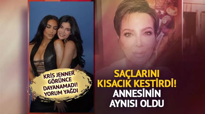 Kim Kardashian yeni imajıyla annesi Kris Jenner’a benzetildi!