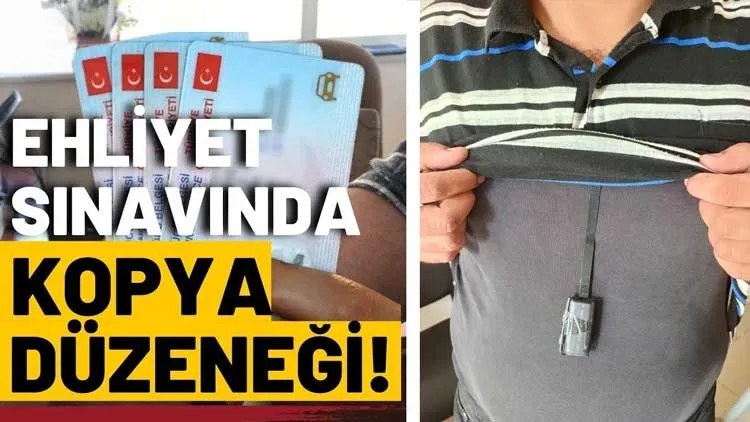  Üşenmeden kopya düzeneği kurmuşlar...
