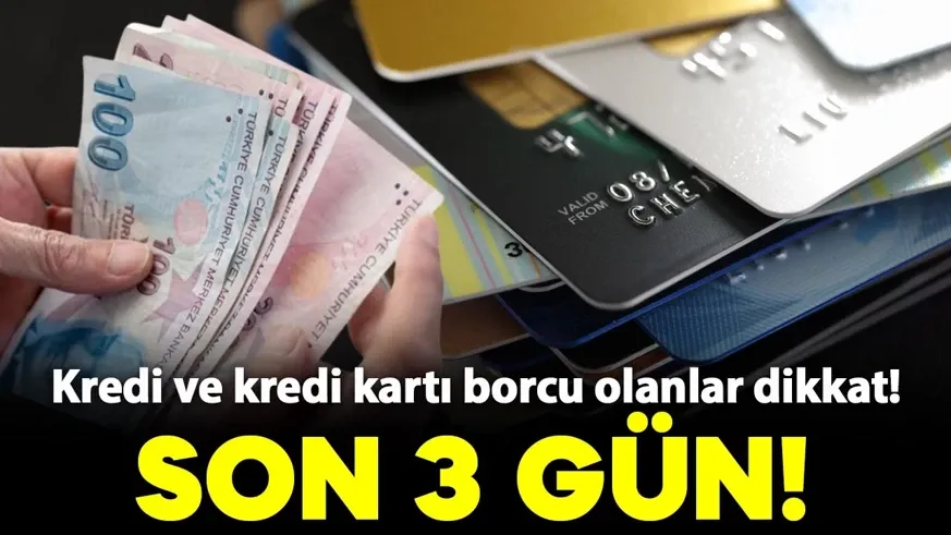 Kredi kartı borcu olanlar dikkat!  