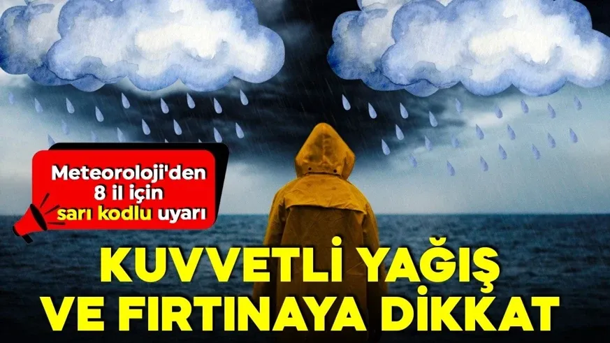  Meteoroloji’den turuncu ve sarı kodlu uyarı! Sağanak ve fırtına geliyor! İşte risk altındaki iller