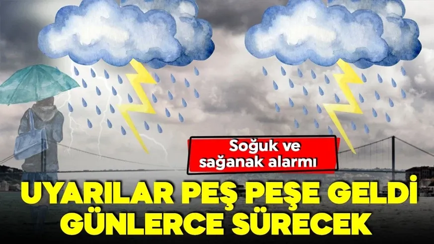 Sağanak ve soğuk alarmı! Günlerce sürecek...