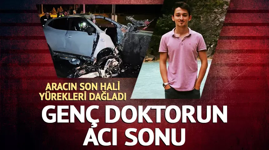 Genç doktorun acı sonu! Aracı gişelere ok gibi saplandı...
