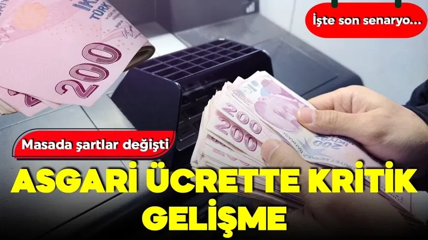 Masada şartlar değişti! Asgari ücrette kritik gelişme..