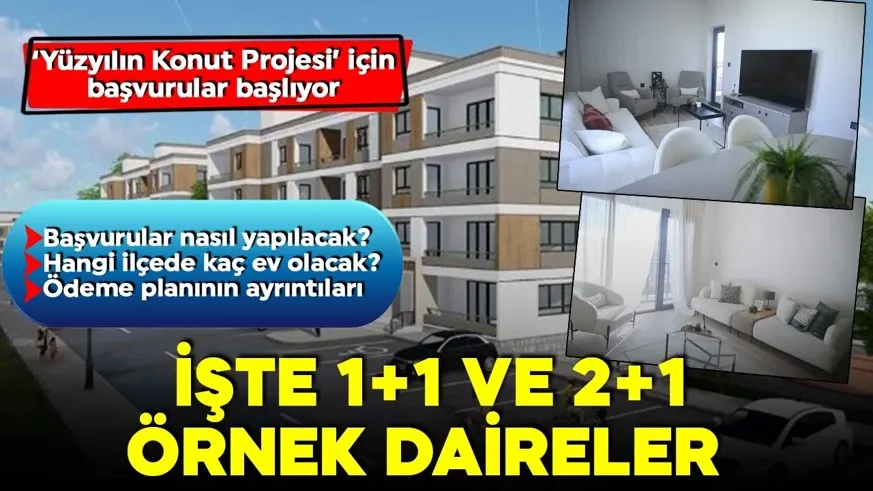 Ödeme planı belli oldu! İşte örnek daireler