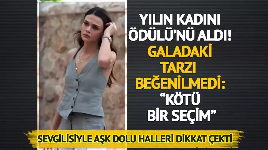 Yılın Kadını: Sinem Ünsal! Sevgilisiyle geceye geldi, tarzı beğenilmedi