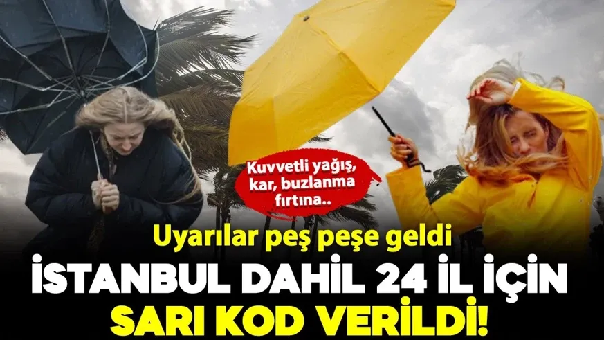 Kar, sağanak yağış ve fırtına!