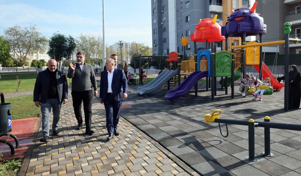 Başkan Demirçalı Özgür mahalle parkı’nı gezdi...