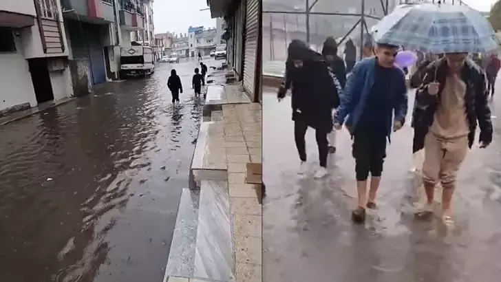 Adana’da sağanak etkili oldu! 