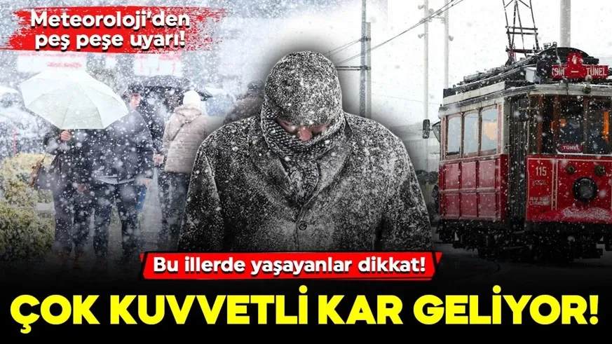 Meteoroloji’den kar alarmı! Bu illerde yaşayanlar dikkat!