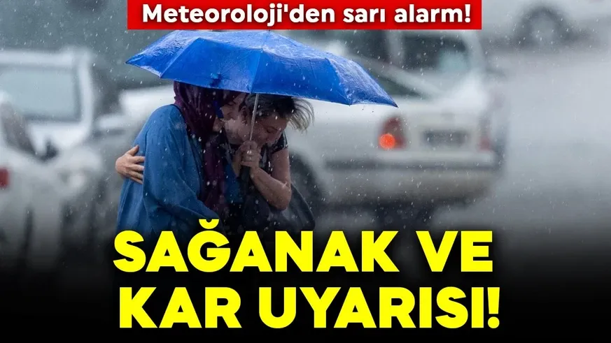 Buzlanmaya dikkat! Sağanak ve kar yağışı uyarısı
