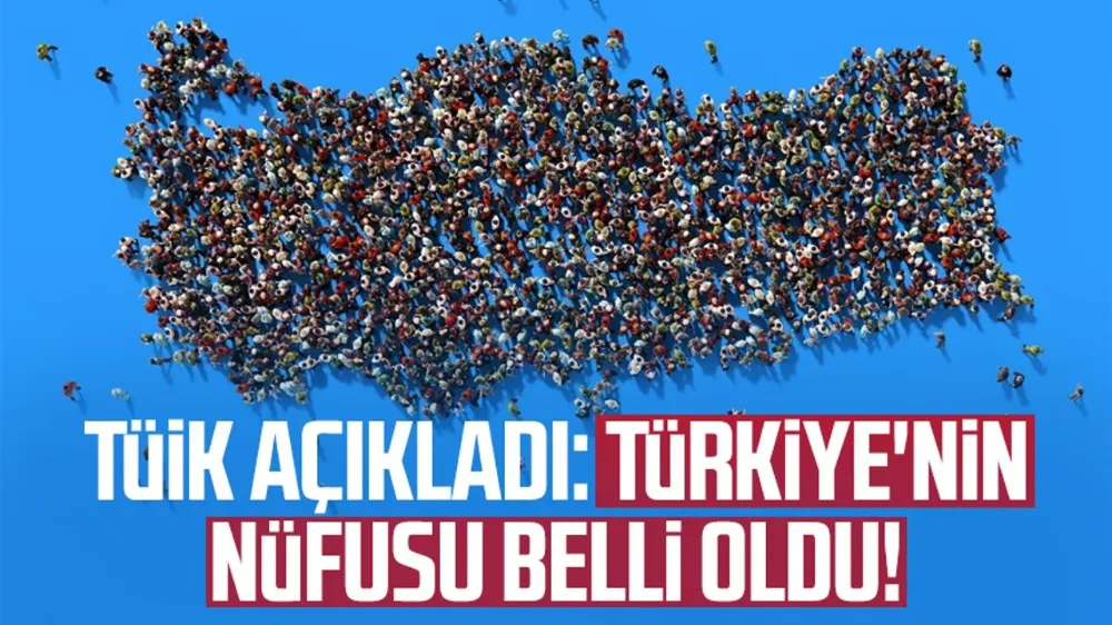 Türkiye nüfusu 85 milyon 664 bin 944 kişi oldu...