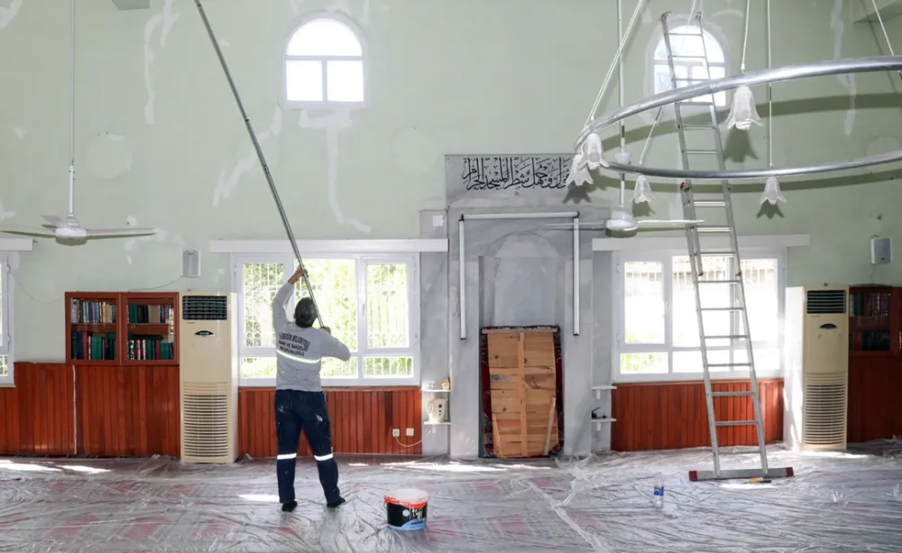 Esadiye camisi’nde bakım ve onarım çalışmaları yapıldı