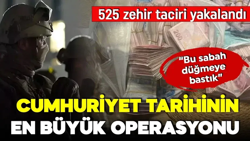 Bir gecede 525 torbacı gözaltına alındı...