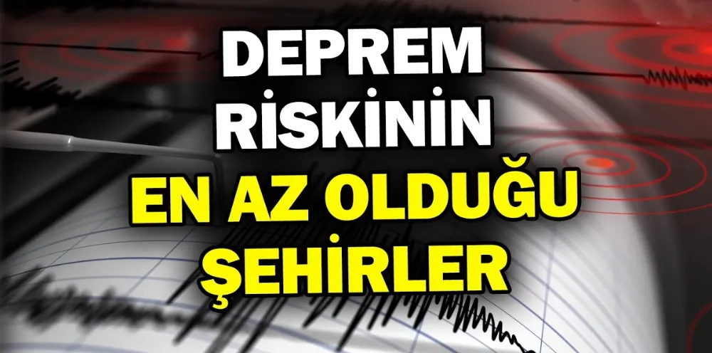  Deprem riskinin en az olduğu 20 şehir belli oldu!