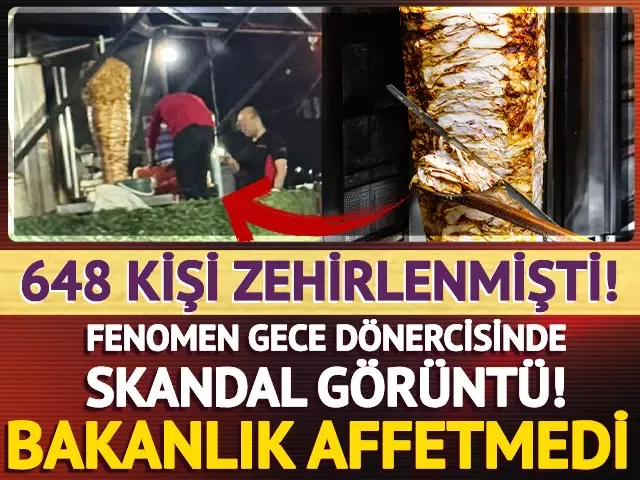 Fenomen gece dönercisinde büyük skandal...