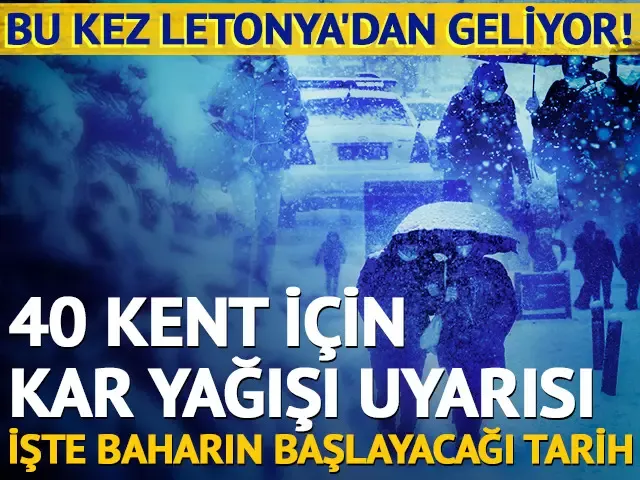Baharı beklerken kış geri döndü...