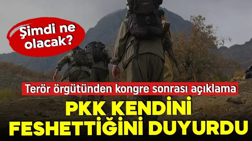 Terör örgütü kendini feshetti!  PKK silahları bıraktığını duyurdu!