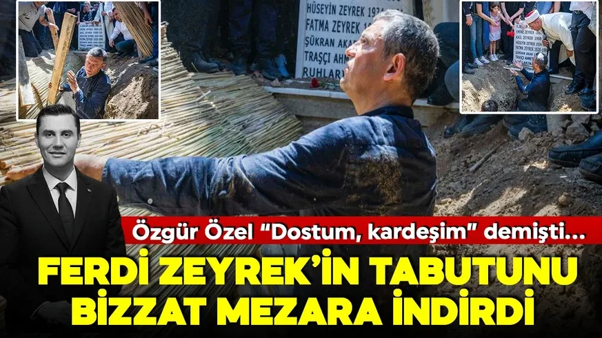 Özgür Özel defin işlemine böyle yardım etti! 