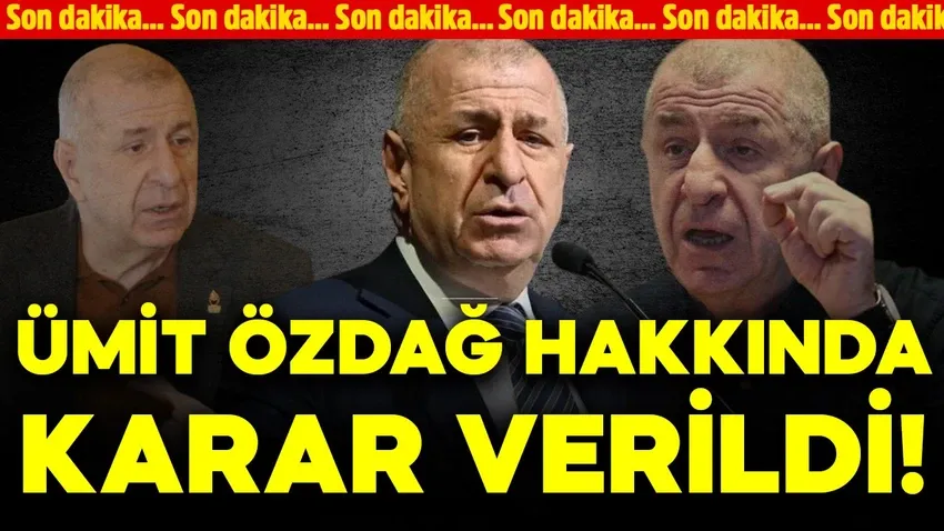 Ümit Özdağ  özgürlüğüne kavuştu!