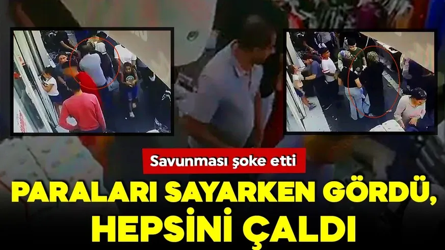 Çaldığı parayla alışveriş yaptı...