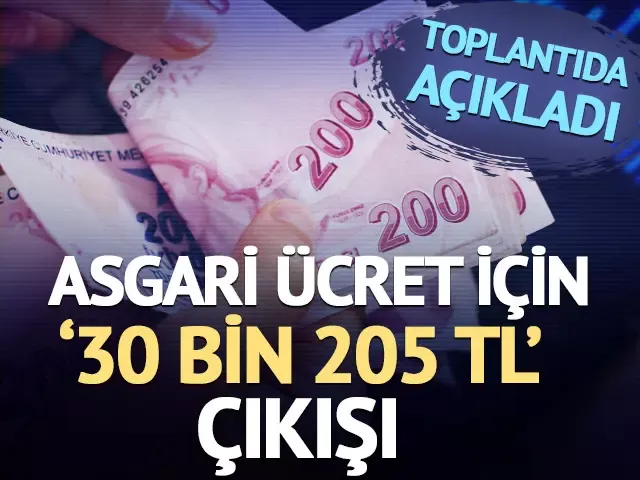 Asgari ücret için 