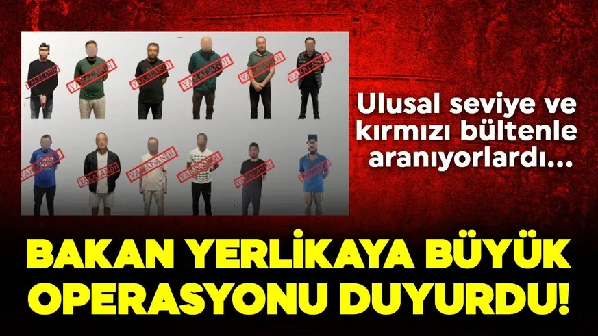 Kırmızı bültenle aranan 12 suçlu yakalandı...