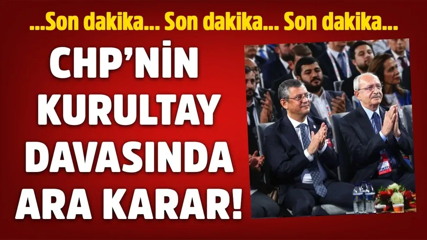 Kurultay davası ertelendi...