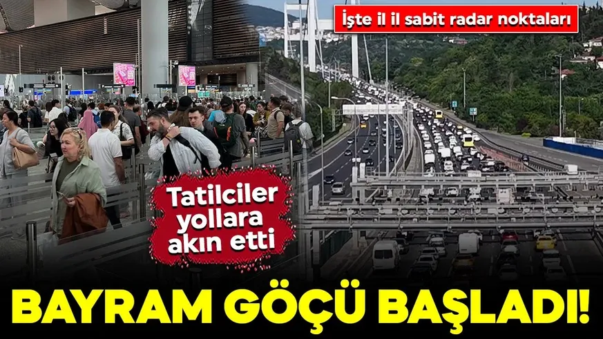 Bayram göçü başladı...