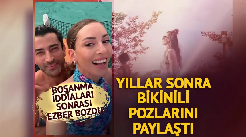 Sinem Kobal ezber bozdu! Yıllar sonra bikinili poz geldi