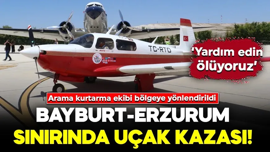 Küçük uçak düştü! 2 kişiye ulaşılmaya çalışılıyor!