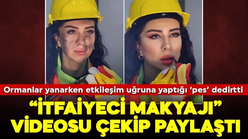 Ormanlar yanarken o show peşinde...