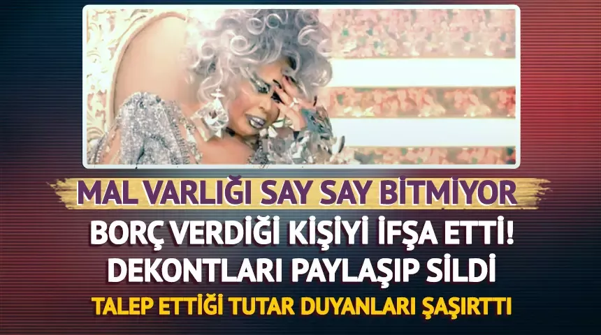 Mal varlığı say say bitmeyen Bülent Ersoy 16 bin TL borcunu almak için olay çıkardı! 